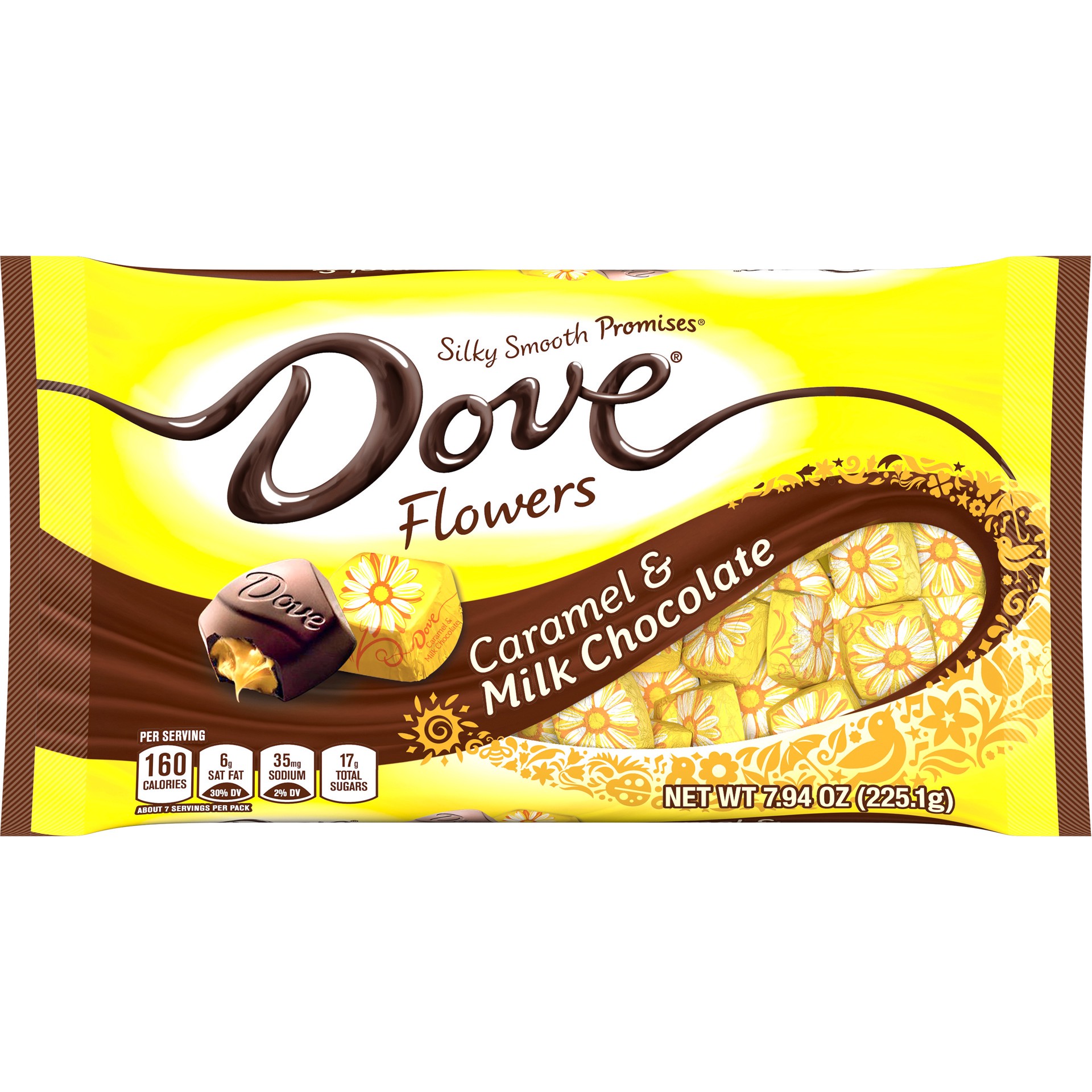 slide 1 of 8, DOVE PROMISES Caramel & Milk Chocolate Easter Candy , 7.94 Oz Bag, 7.94 oz