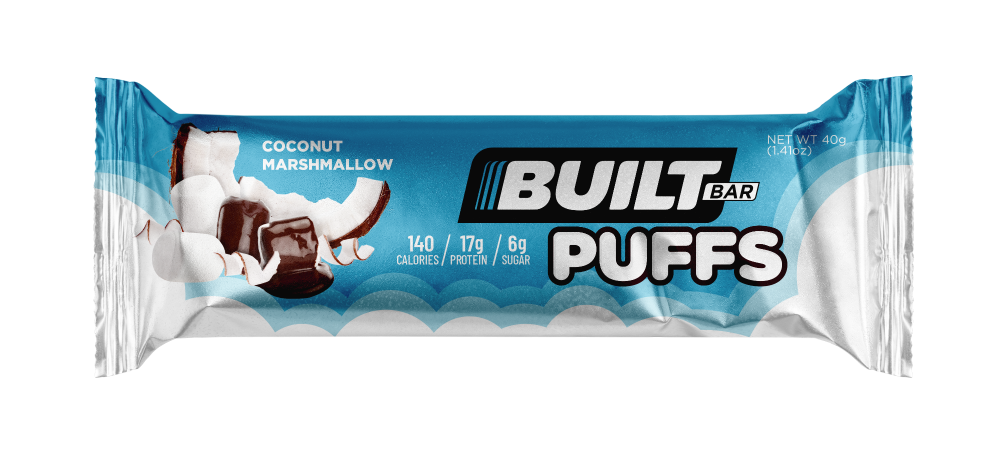 slide 2 of 2, Built Puff Protein Bar, Coconut, Single Puff Bar, 1.41 oz