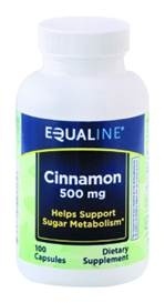 slide 1 of 1, Equaline Cinnamon 500mg, 100 ct