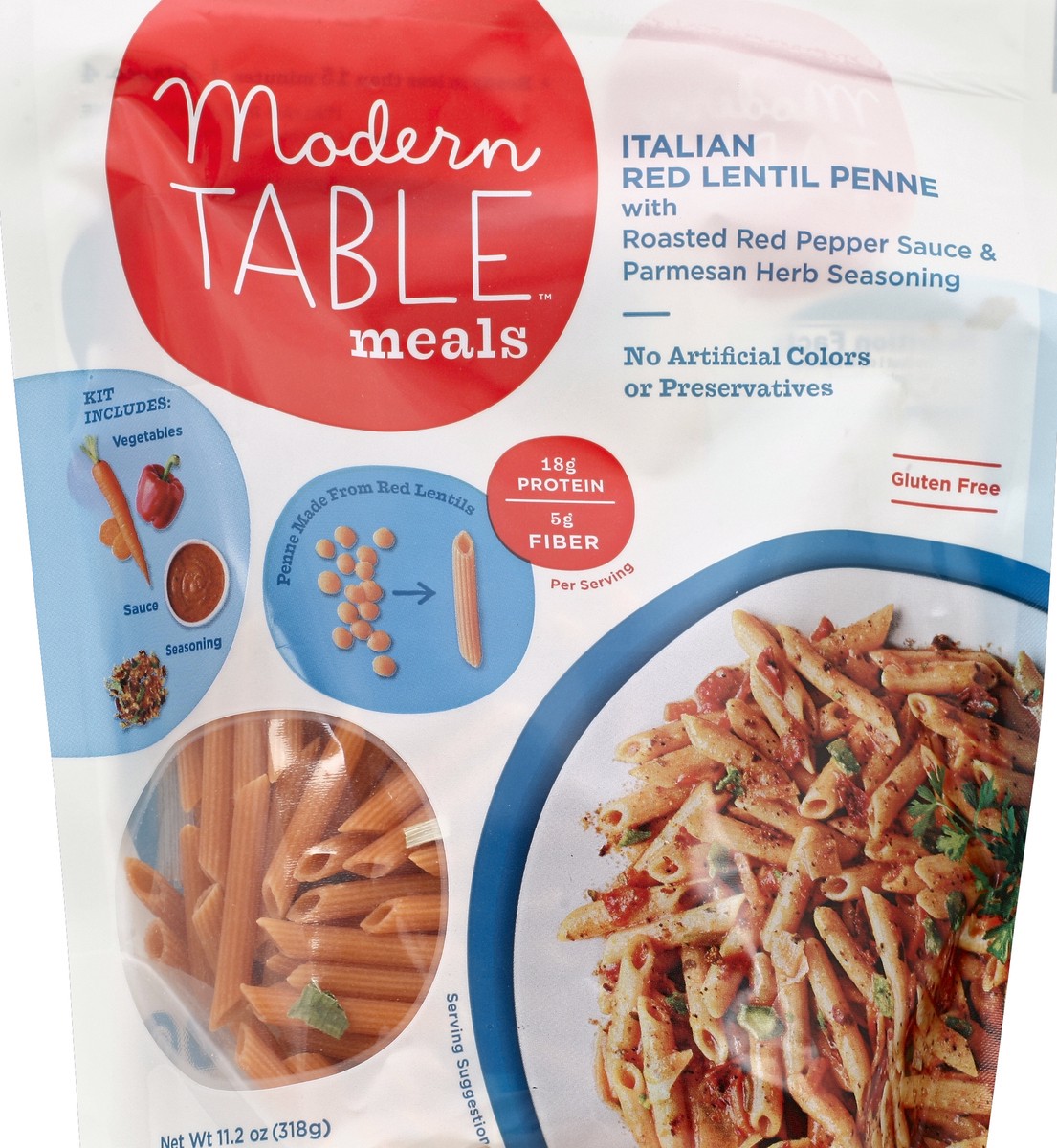 slide 2 of 2, Modern Table Red Lentil Penne 11.2 oz, 11.2 oz