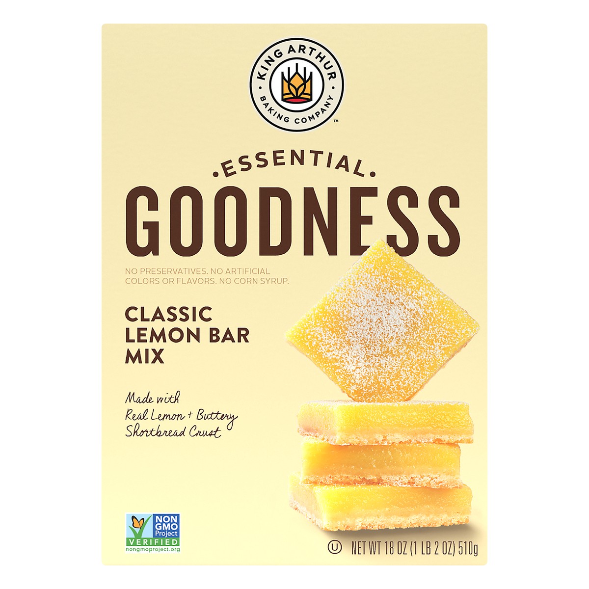 slide 7 of 9, King Arthur Baking Essential Goodness Classic Lemon Bar Mix 18 oz, 18 oz