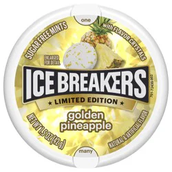 ICE BREAKERS Golden Pineapple Sugar Free Mints Tin, 1.5 oz