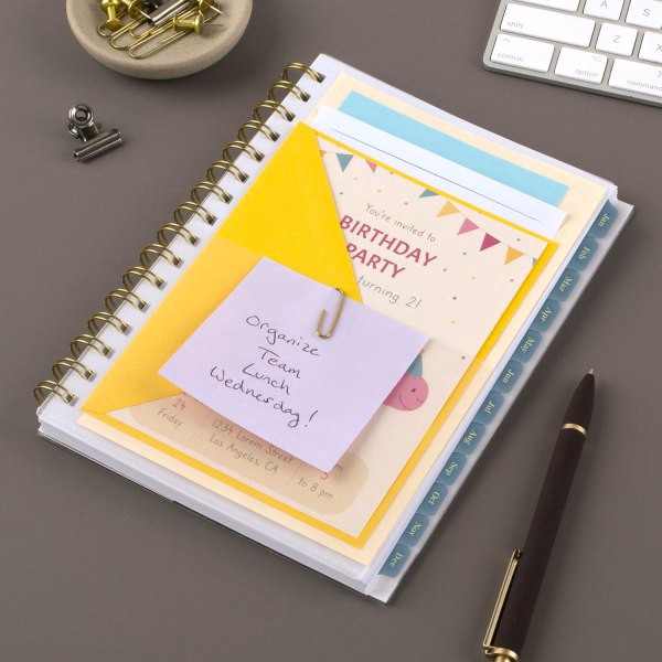 slide 8 of 10, Cambridge® Midnight Garden 2026 Weekly Monthly Planner, Small, 5 1/2"" x 8 1/2"", 1 ct