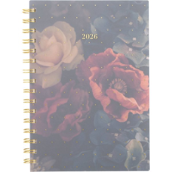 slide 7 of 10, Cambridge® Midnight Garden 2026 Weekly Monthly Planner, Small, 5 1/2"" x 8 1/2"", 1 ct