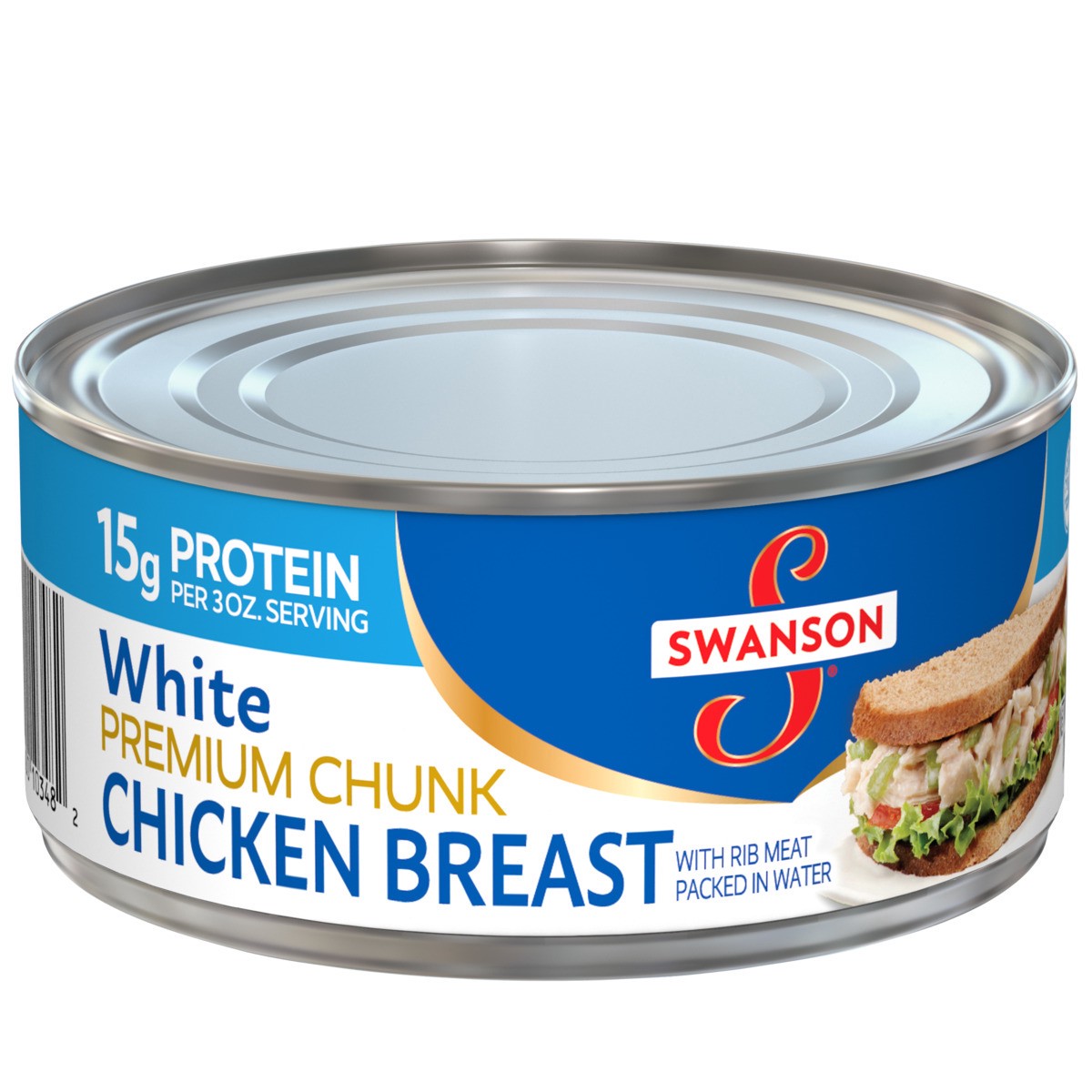 slide 5 of 11, Swanson White Premium Chunk Canned Chicken Breast in Water, 9.75 OZ Can, 9.75 oz