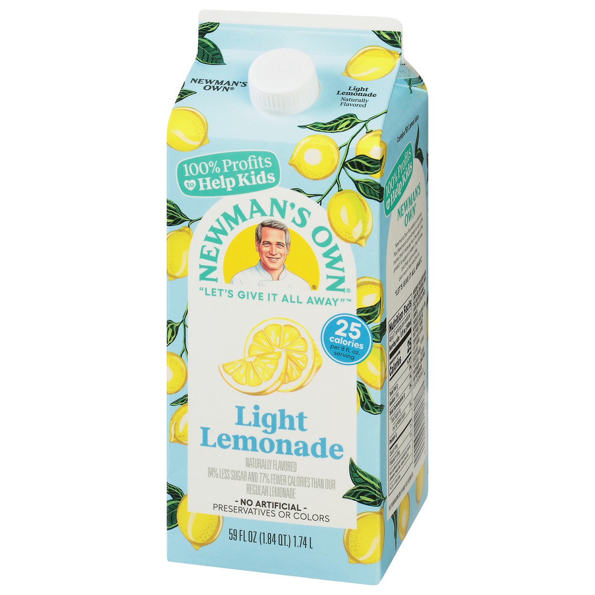 slide 7 of 11, Newman's Own Light Lemonade - 59 fl oz, 59 fl oz