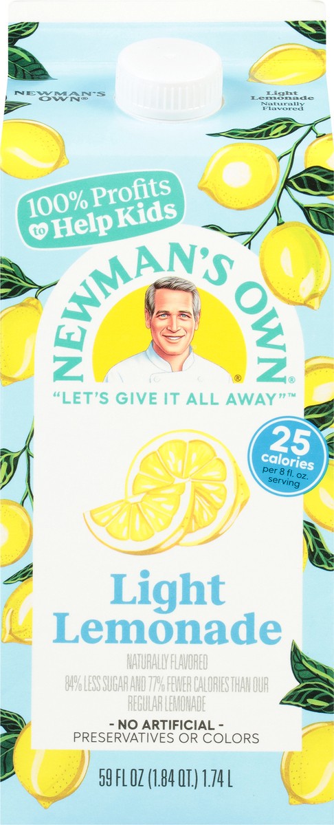 slide 2 of 11, Newman's Own Light Lemonade - 59 fl oz, 59 fl oz