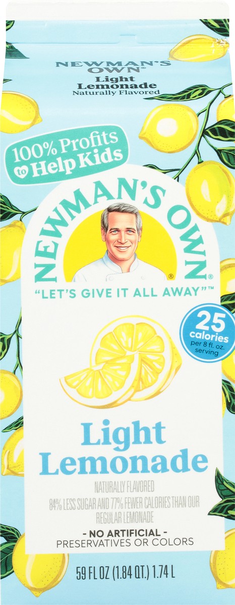 slide 8 of 11, Newman's Own Light Lemonade - 59 fl oz, 59 fl oz