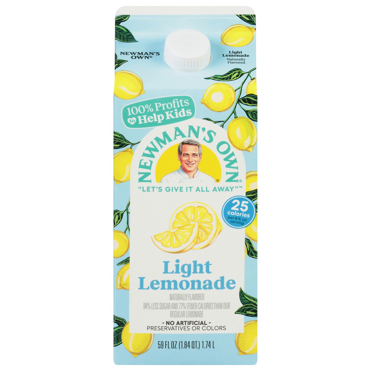 slide 5 of 11, Newman's Own Light Lemonade - 59 fl oz, 59 fl oz