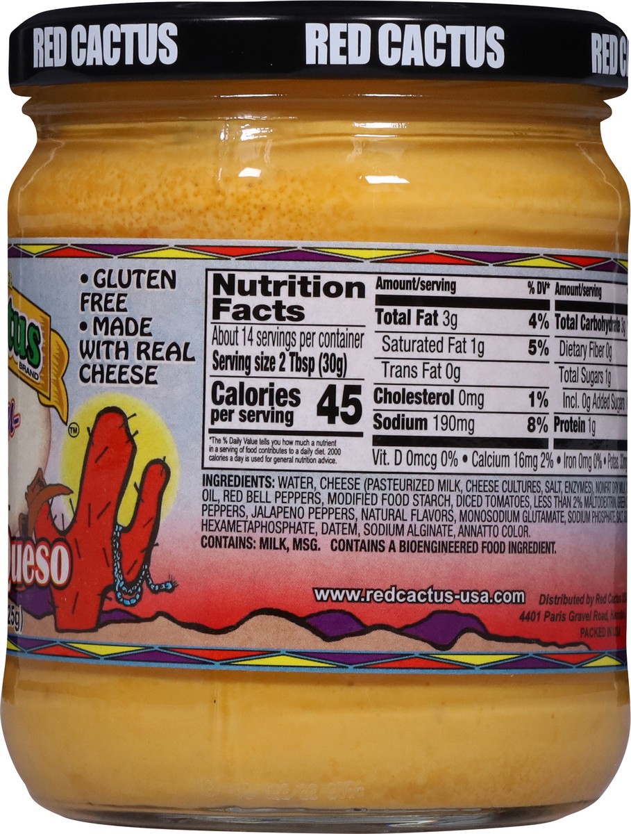 slide 5 of 13, Red Cactus America's Sweet -n- Zesty Salsa Con Queso 15 oz, 15 oz