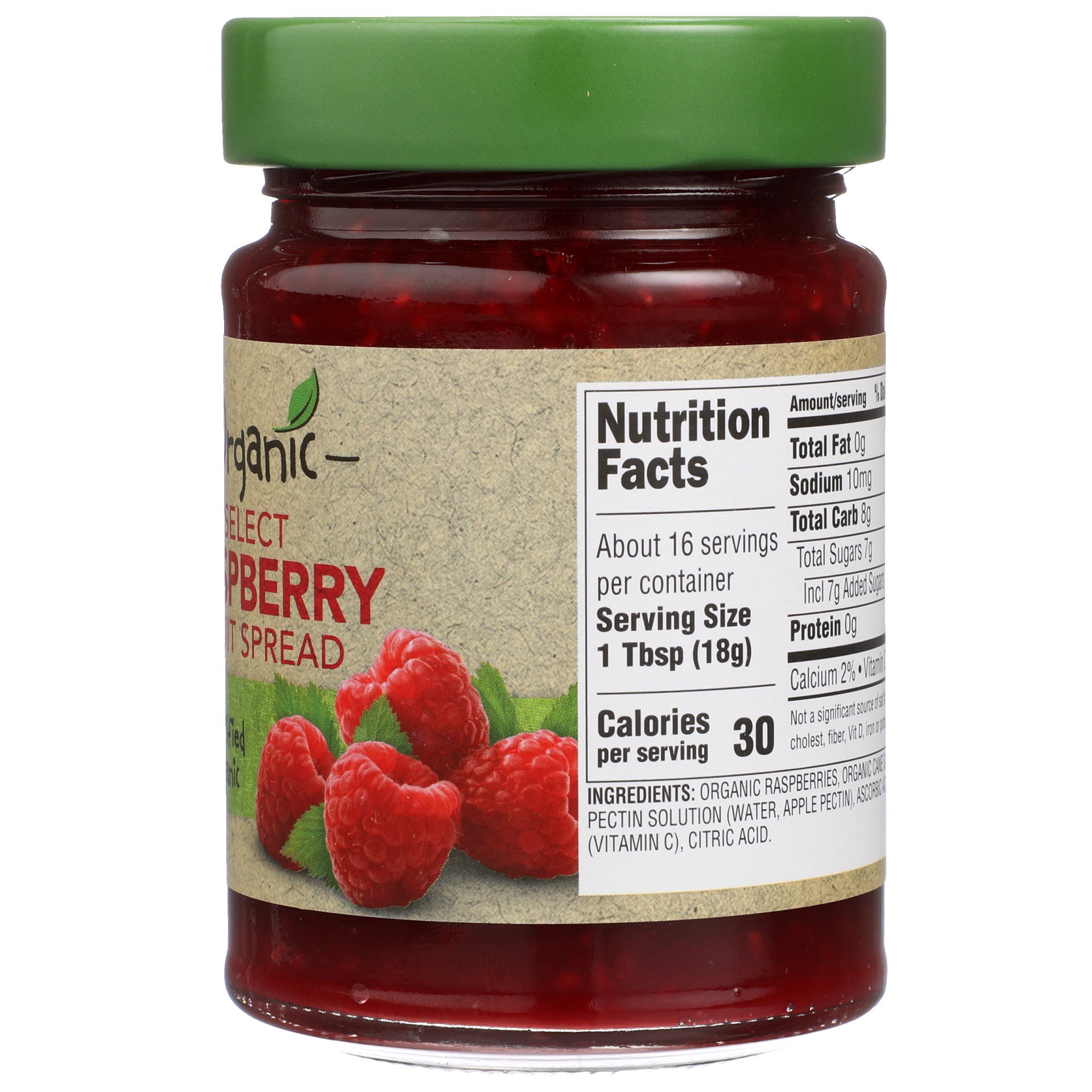 slide 5 of 6, Full Circle Market Organic Raspberry Fruit Spread, 10 oz