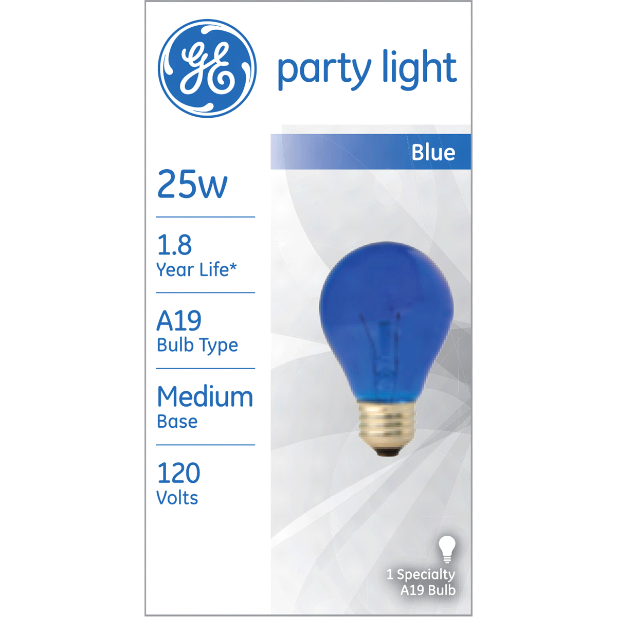 slide 1 of 5, GE Green Party Light 25 Watt A19, 1 ct