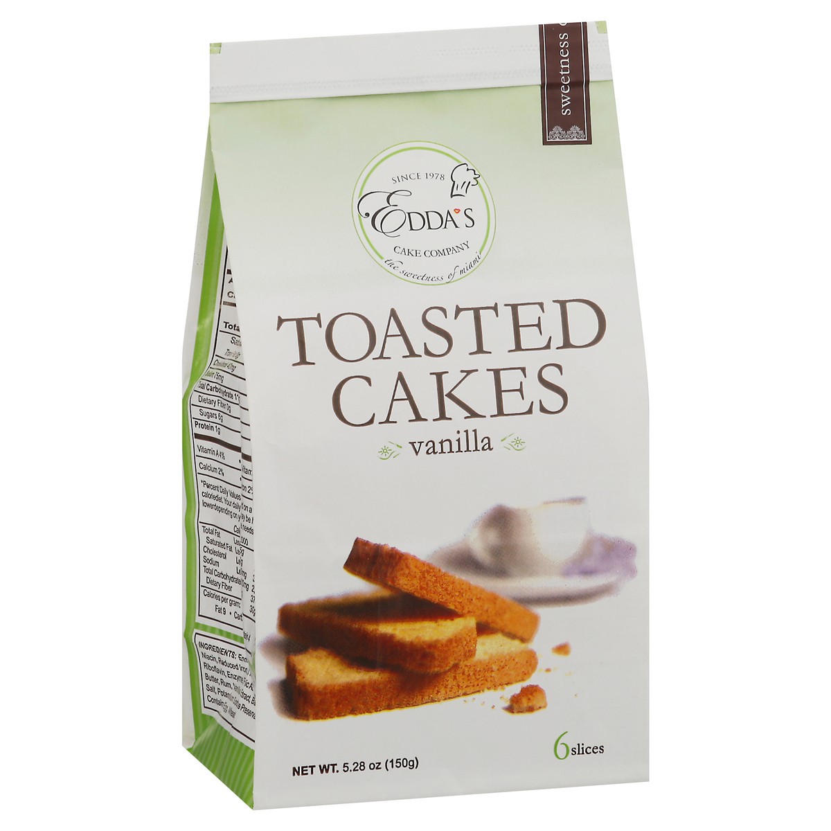 slide 4 of 13, Edda's Eddas Toasted Cakes Vanilla, 5.2 oz