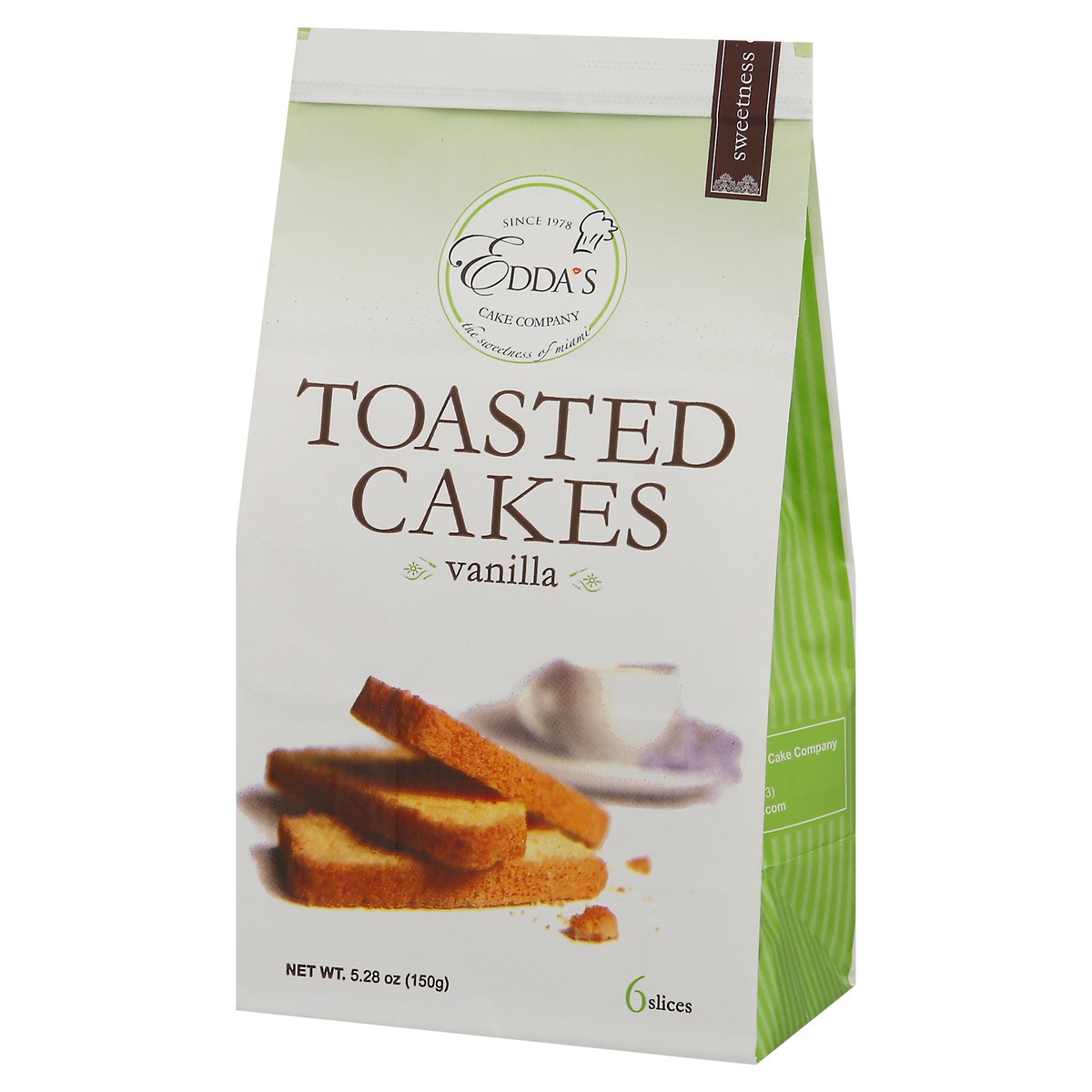 slide 10 of 13, Edda's Eddas Toasted Cakes Vanilla, 5.2 oz