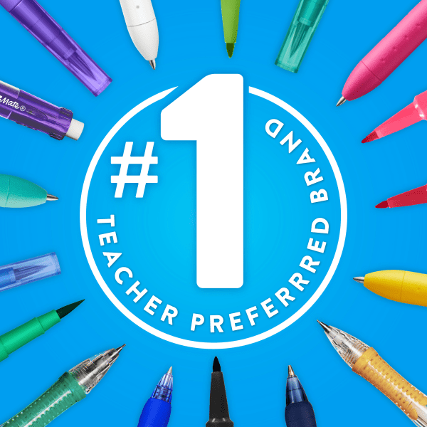 slide 6 of 7, Paper Mate® Flair® Porous-Point Pens, Medium Point, 0.7 mm, Red Barrel, Red Ink, Pack Of 12, 12 ct