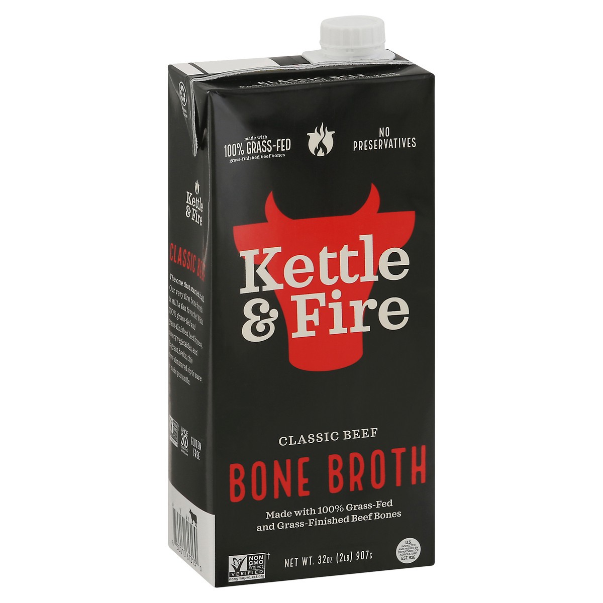 slide 7 of 9, Kettle & Fire Classic Beef Bone Broth 32 oz, 32 oz