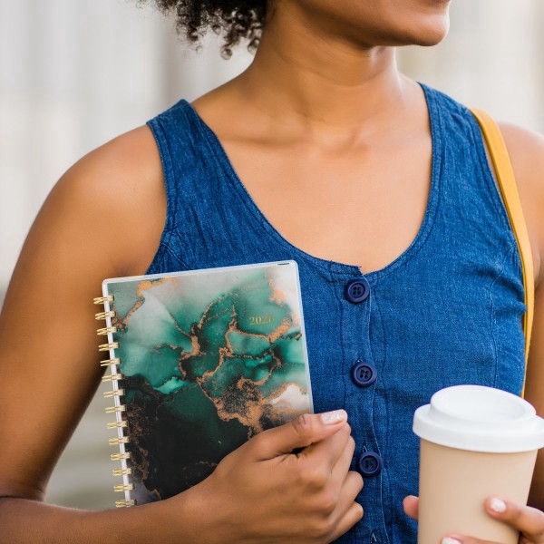 slide 9 of 10, Cambridge® Emerald Isle 2026 Weekly Monthly Planner, Small, 5 1/2"" x 8 1/2"", 1 ct