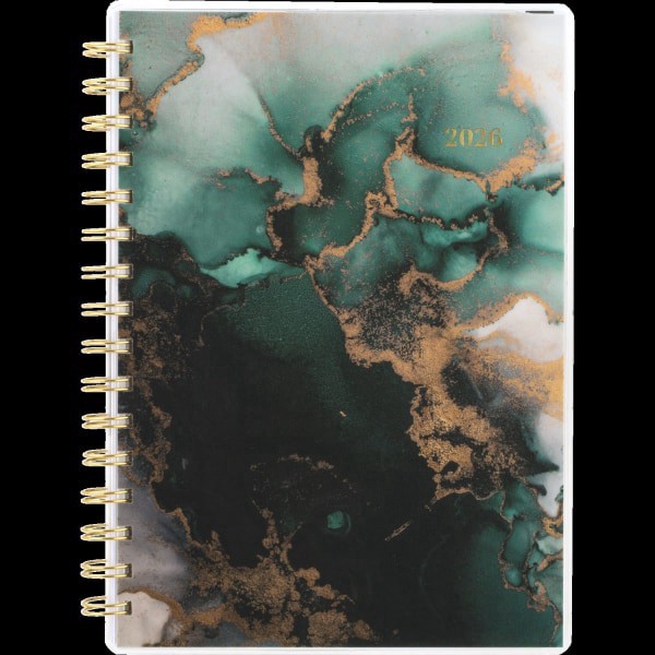 slide 6 of 10, Cambridge® Emerald Isle 2026 Weekly Monthly Planner, Small, 5 1/2"" x 8 1/2"", 1 ct