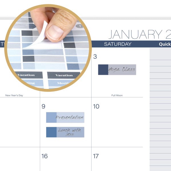 slide 7 of 10, Cambridge® Abyss 2026 Weekly Monthly Planner, Large, 8 1/2"" x 11"", 1 ct