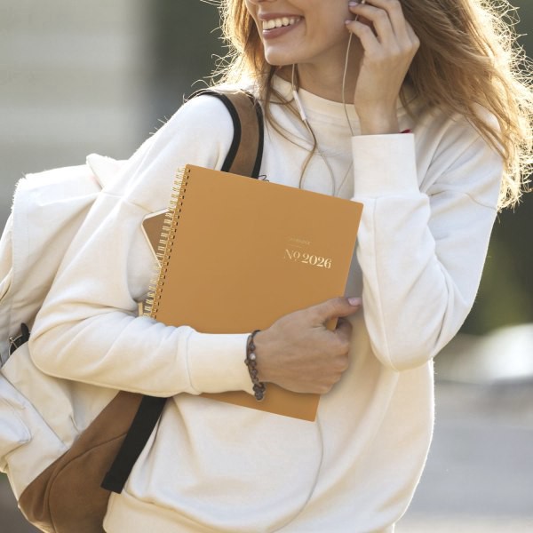 slide 9 of 10, Cambridge® WorkStyle® Focus 2026 Weekly Monthly Planner, Sunbaked Clay, Large, 8 1/2"" x 11"", 1 ct