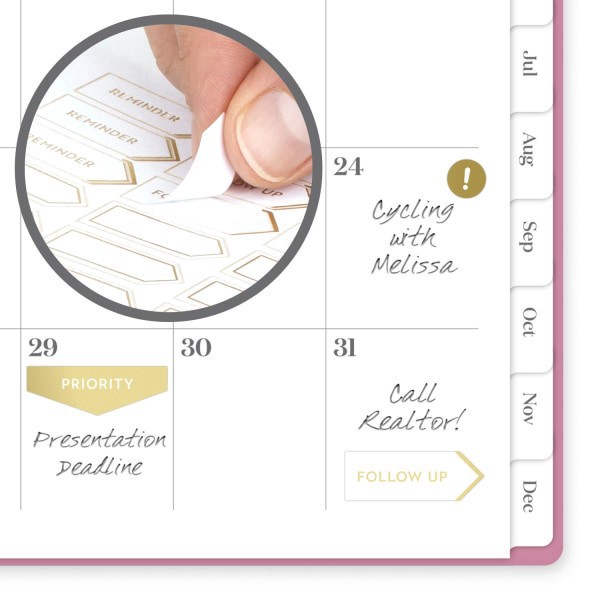 slide 9 of 10, Cambridge® WorkStyle® Balance 2026 Weekly Monthly Planner, Cosmetic Pink, Small, 5 1/2"" x 8 1/2"", 1 ct