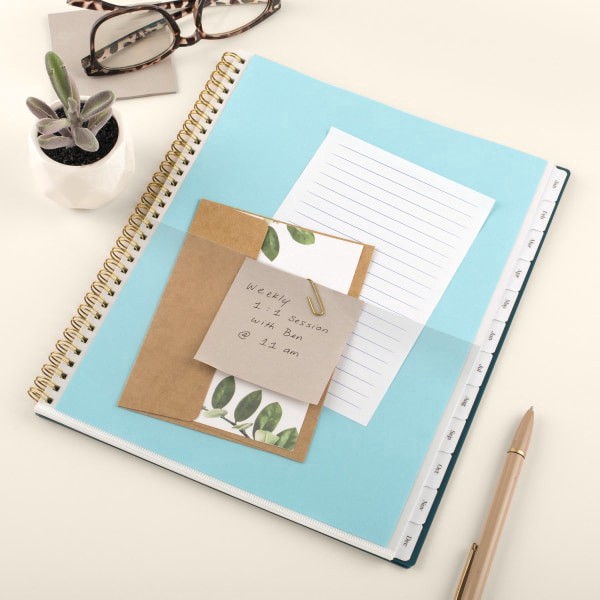 slide 4 of 10, Cambridge® WorkStyle® 2026 Monthly Planner, Transformative Teal, Large, 8 1/2"" x 11"", 1 ct