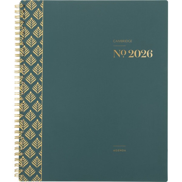 slide 3 of 10, Cambridge® WorkStyle® 2026 Monthly Planner, Transformative Teal, Large, 8 1/2"" x 11"", 1 ct