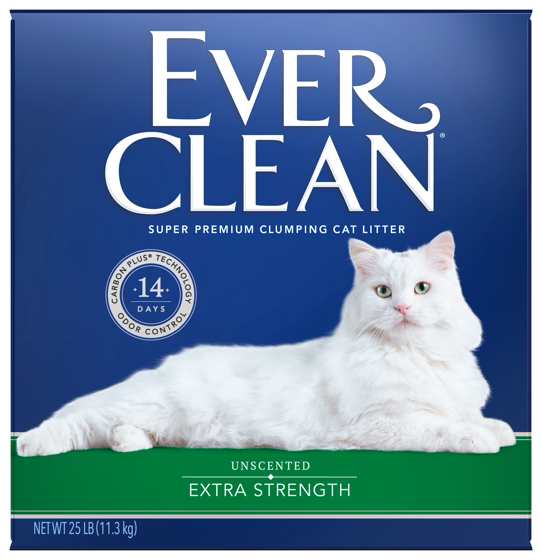 slide 4 of 5, Ever Clean Everclean Extra Strength Unscented, 25 lb