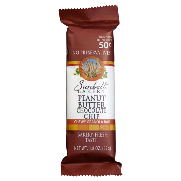 slide 1 of 1, Sunbelt Bakery Peanut Butter Chocolate Chip Granola Bar, 1.8 oz