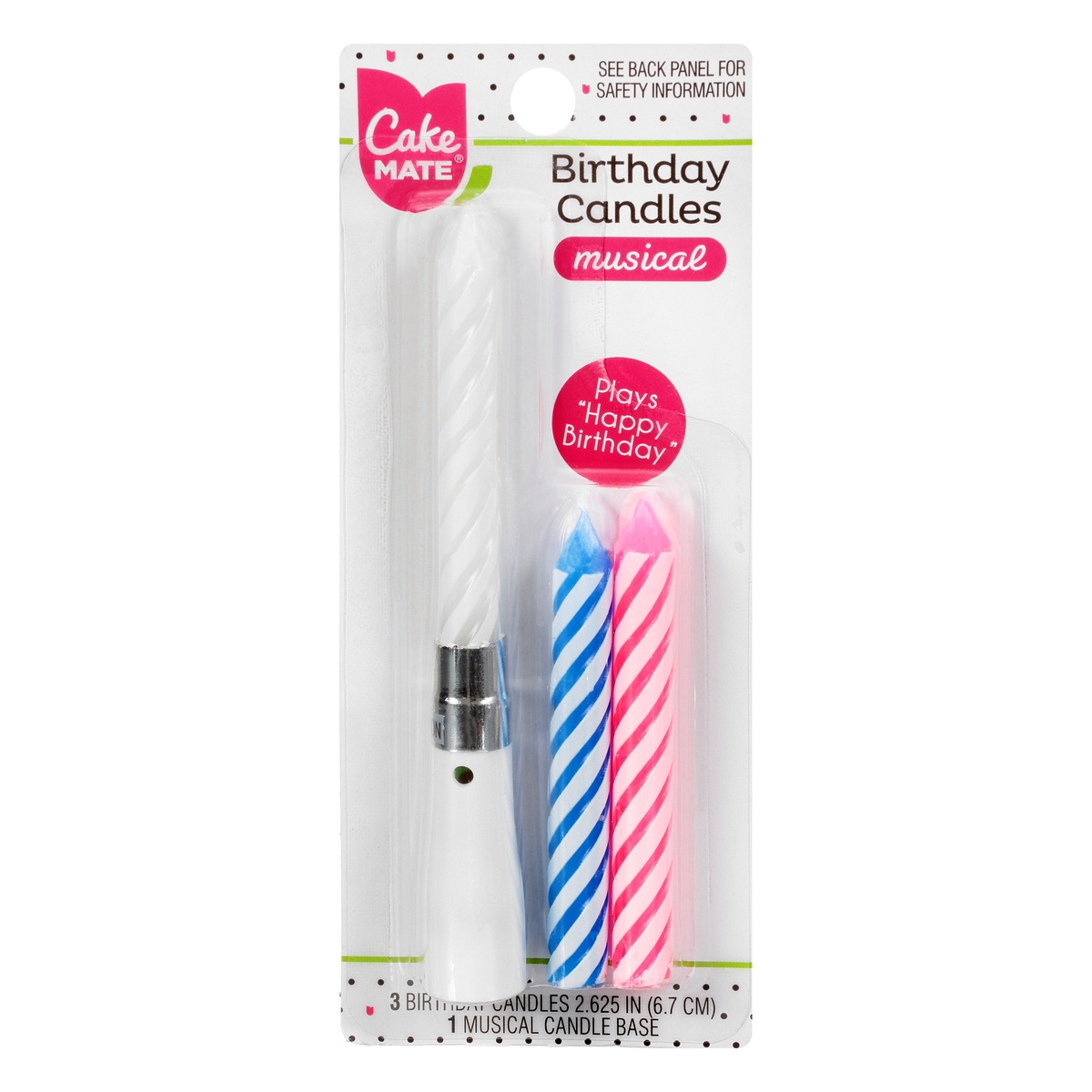 slide 1 of 1, Cake Mate Fun Tops Musical Candle, 1 ct