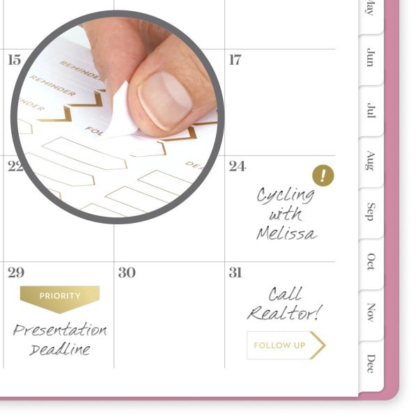 slide 8 of 10, Cambridge® WorkStyle® Balance 2026 Weekly Monthly Planner, Cosmetic Pink, Medium, 7"" x 8 3/4"", 1 ct