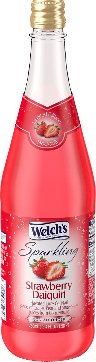 slide 5 of 5, Welch's Non-Alcoholic Sparkling Strawberry Juice Cocktail, 25.4 fl oz Bottle, 25.4 fl oz