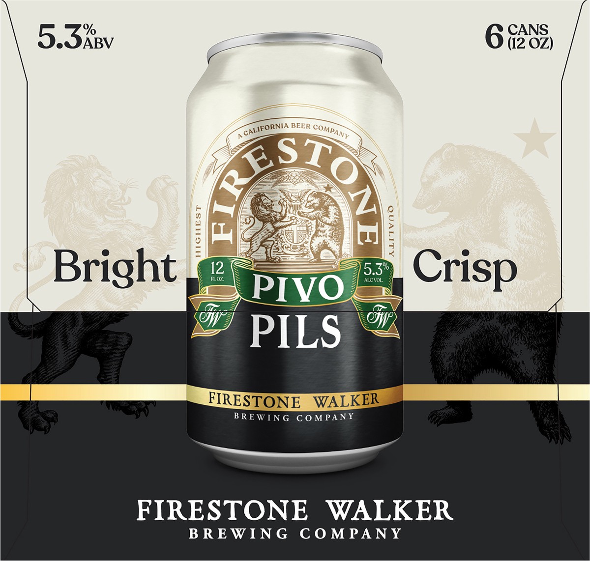 slide 8 of 8, Firestone Walker Pivo Pils Beer 12 oz - 6 Cans, 6 ct; 12 oz