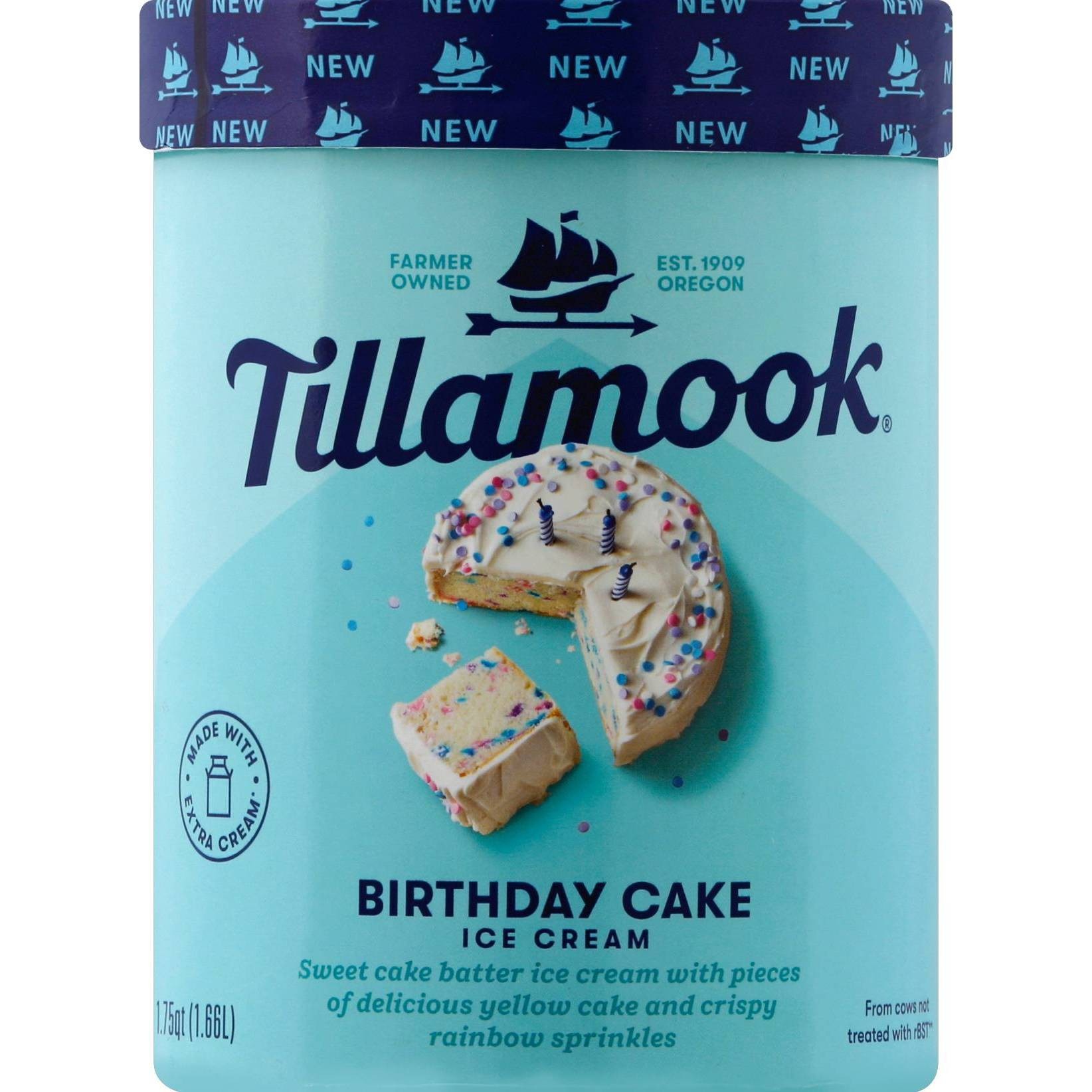 slide 1 of 2, Tillamook Birthday Cake Ice Cream, 1.75 qt