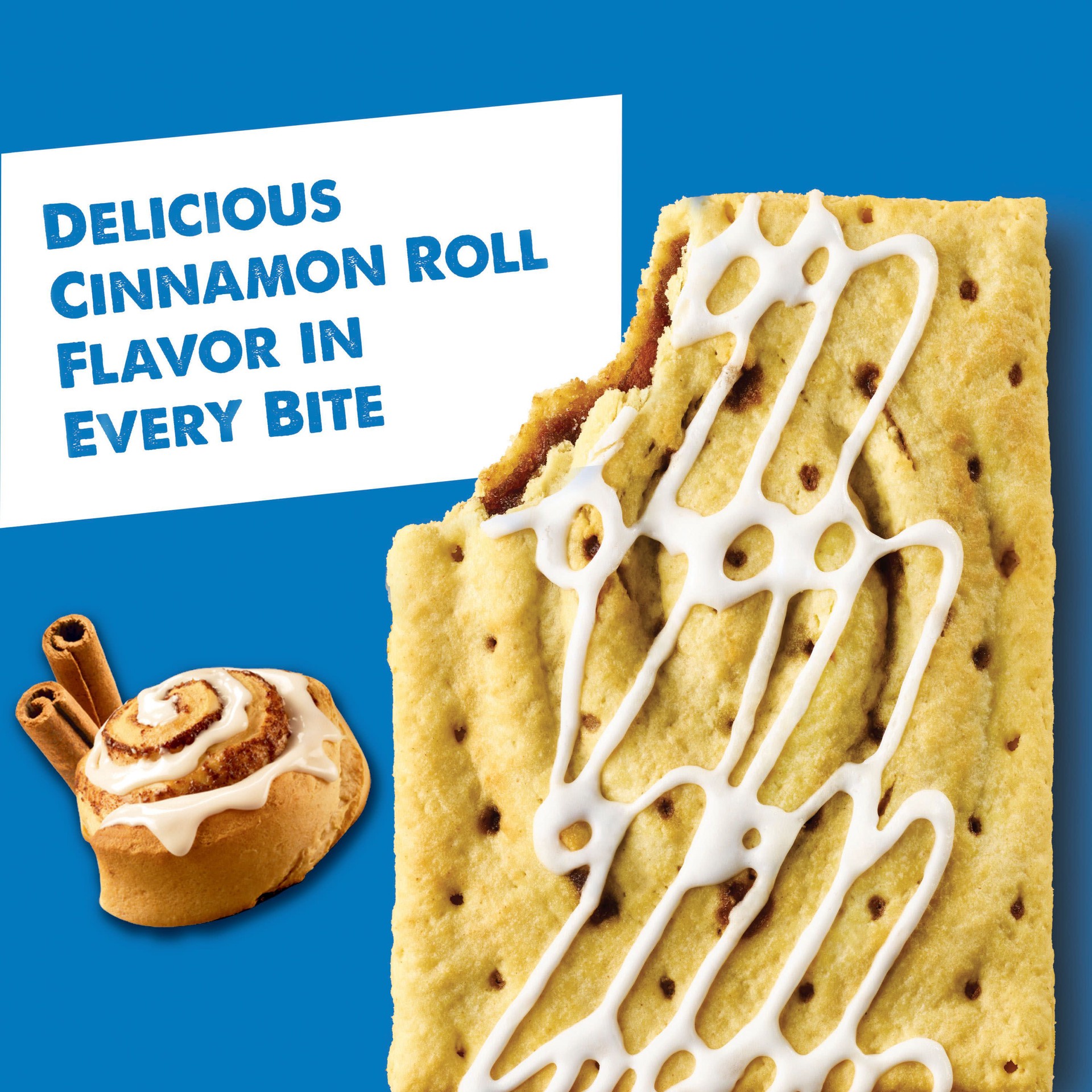 slide 2 of 5, Pop-Tarts Toaster Pastries, Cinnamon Roll Drizzle, 13.5 oz, 4 Count, 13.5 oz
