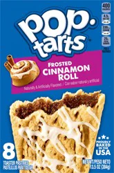 Pop-Tarts Frosted Cinnamon Roll Toaster Pastries 8 ea