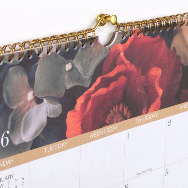 slide 6 of 6, Cambridge® Midnight Garden 2026 Monthly Wall Calendar, Medium, 15"" x 12"", 1 ct