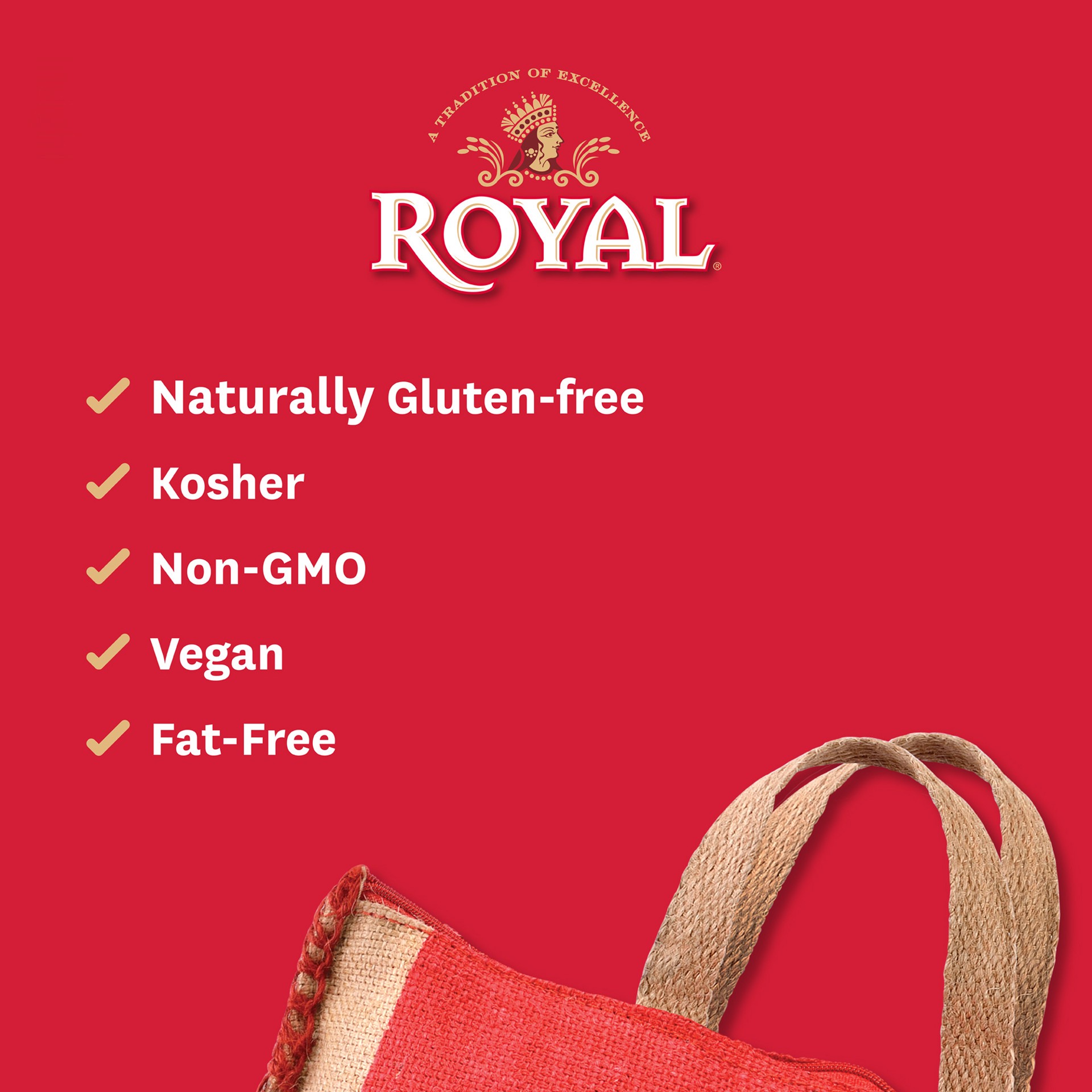 slide 6 of 8, Royal - Authentic Basmati Brown Rice Whole Grain, Naturally Gluten Free and Vegan - 10 Pounds - 10 lb, 10 lb