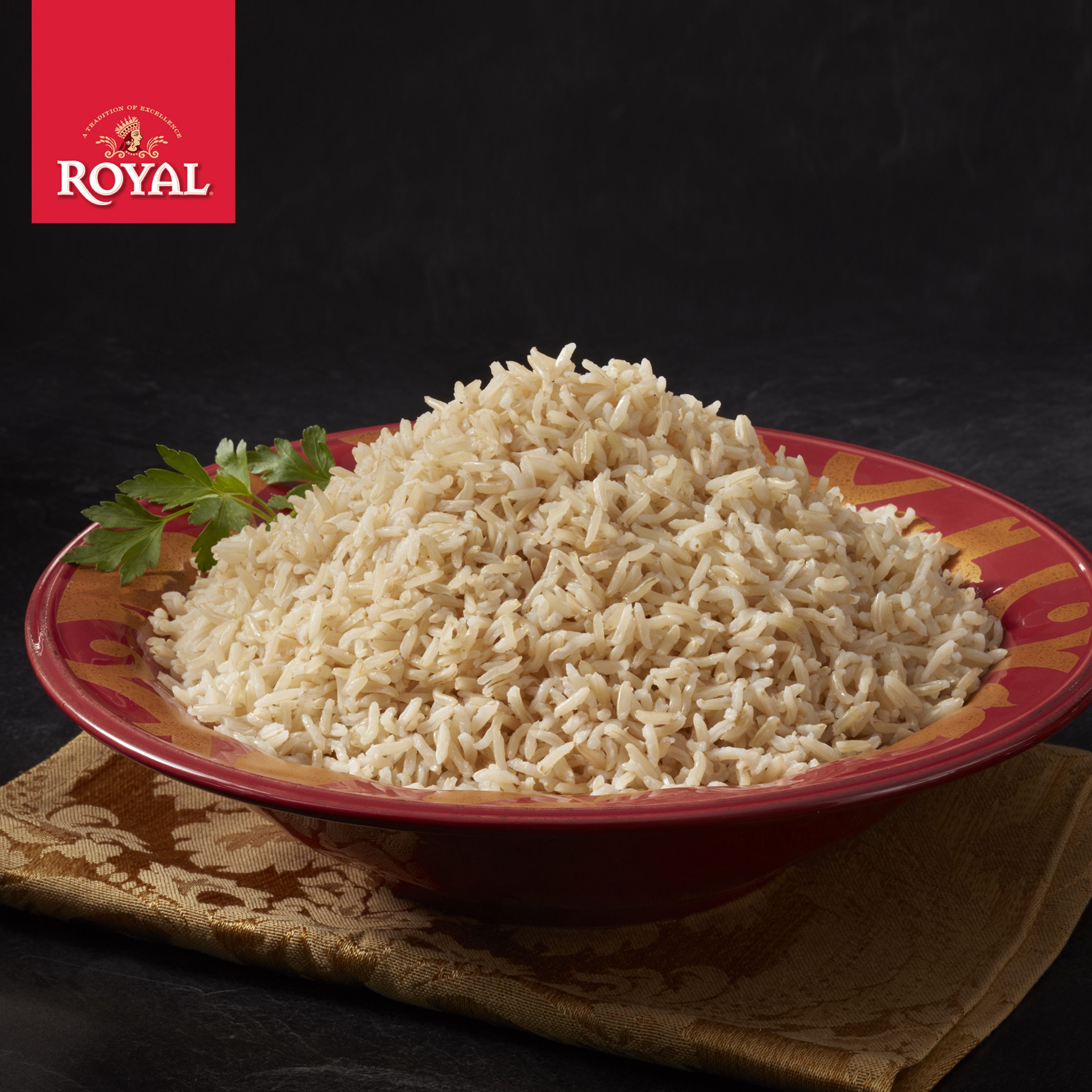 slide 7 of 8, Royal - Authentic Basmati Brown Rice Whole Grain, Naturally Gluten Free and Vegan - 10 Pounds - 10 lb, 10 lb