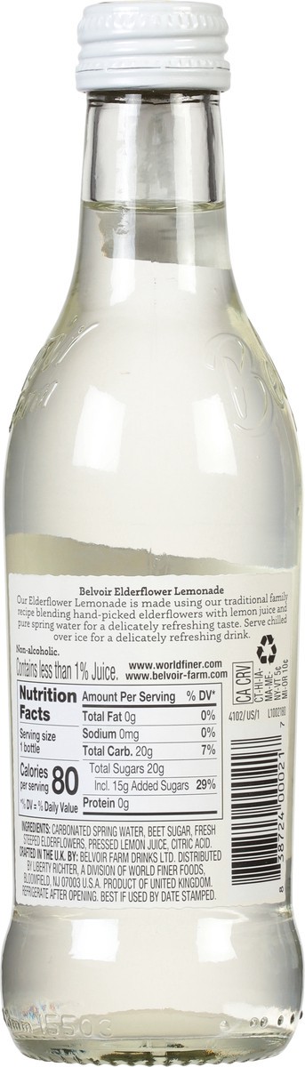 slide 8 of 11, Belvoir Farm Elderflower Lemonade Soft Drink 8.4 fl oz, 8.4 fl oz