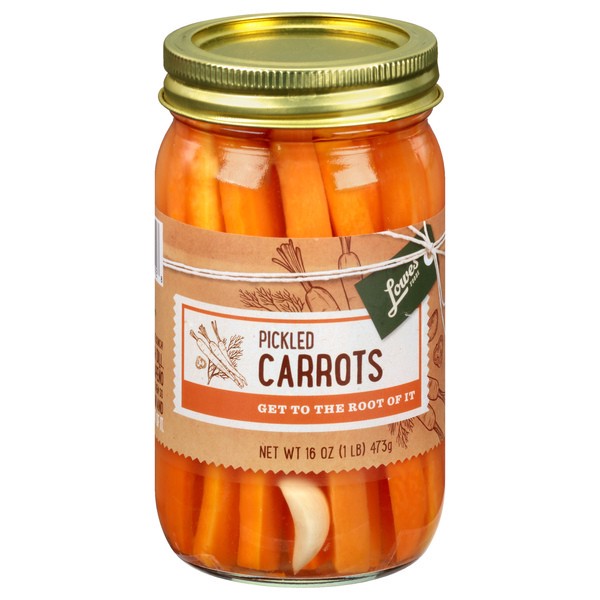 slide 1 of 1, Lowes Foods Pickled Carrots - 16 oz, 16 oz