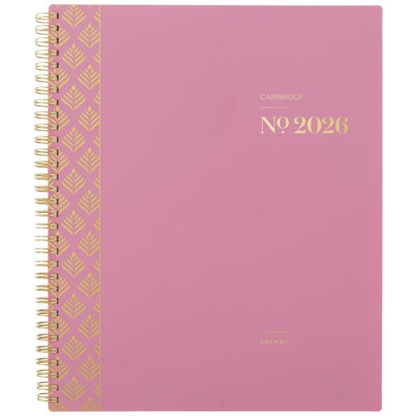 slide 7 of 10, Cambridge® WorkStyle® Balance 2026 Weekly Monthly Planner, Cosmetic Pink, Large, 5 1/2"" x 8 1/2"", 1 ct