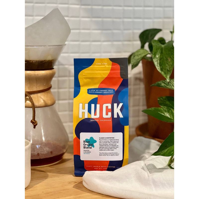 slide 3 of 7, Huckleberry Roasters Blue Orchid Espresso Roast Coffee- 12 oz, 12 oz