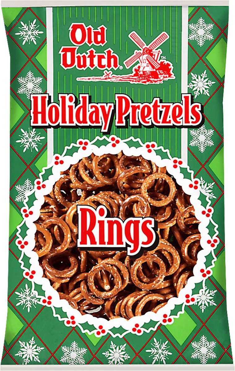 slide 1 of 2, Old Dutch Holiday Pretzel Rings, 24 oz