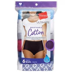 Hanes Ultimate Breathable Cotton Tagless Brief Underwear