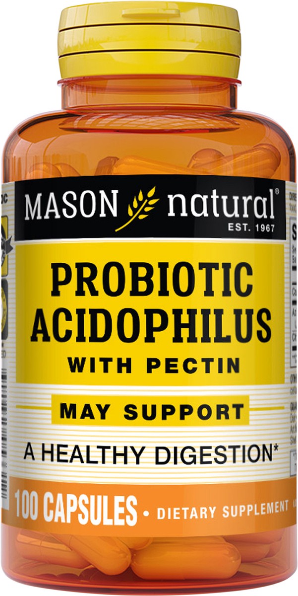 slide 9 of 10, Mason Natural Probiotic Acidophilus with Pectin Capsules, 100 ct