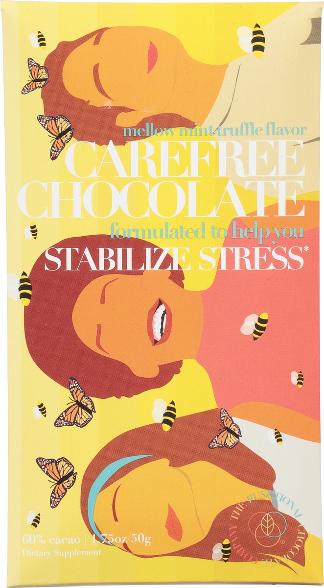 slide 3 of 12, The Functional Chocolate Company 60% Cacao Mellow Mint Truffle Flavor Carefree Chocolate 1.75 oz, 1.75 oz