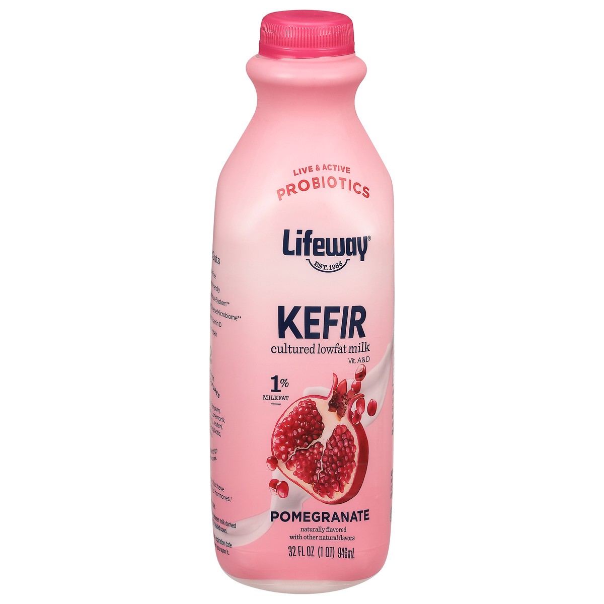 slide 1 of 8, Lifeway Pomegranate Kefir 32 fl oz, 32 fl oz