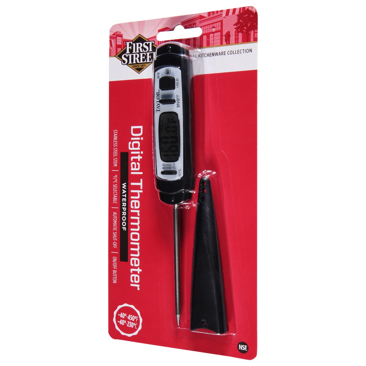 slide 9 of 11, First Street/Taylor Waterproof Digital Thermometer, 1 ct