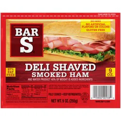 Bar-S Deli Shaved Smoked Ham